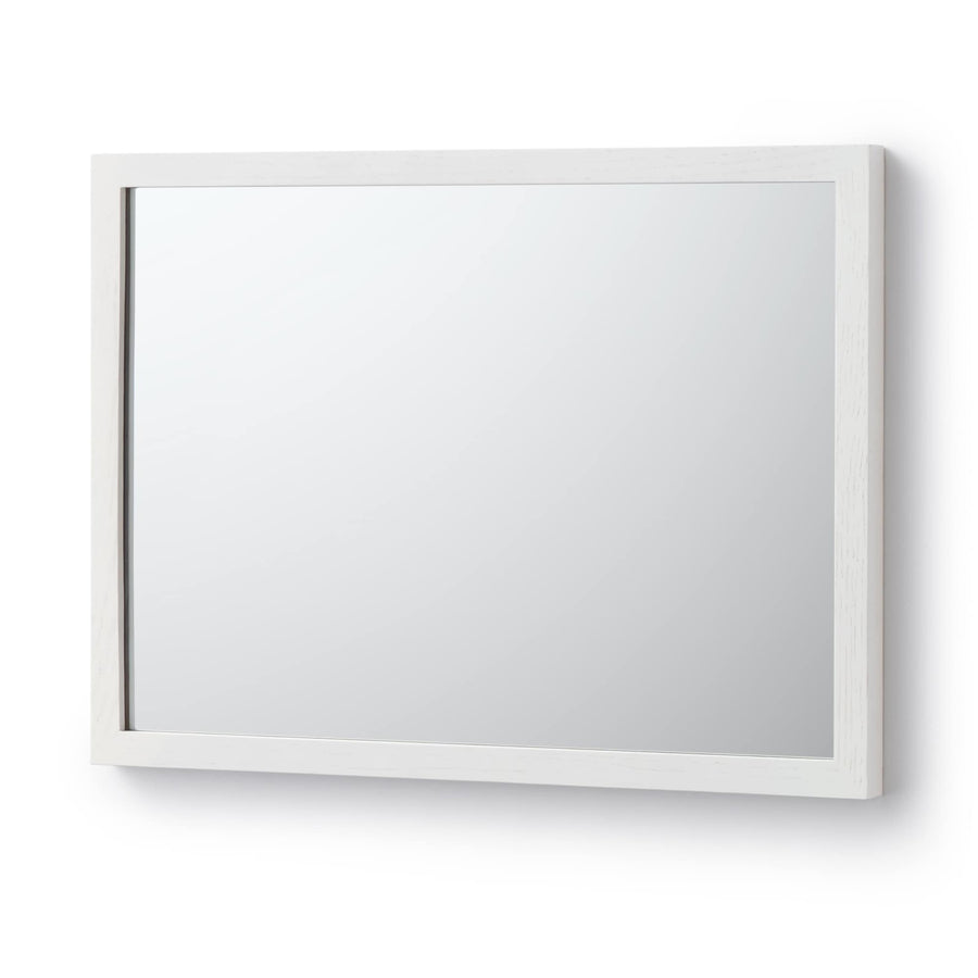 Wall-mounted furniture mirror, oak, light grey, small