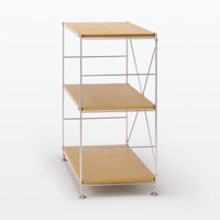 美良品
デサント メイト モデル
S.I.Oミドラー 無印良品(MUJI) Stainless steel unit shelf, oak shelf set