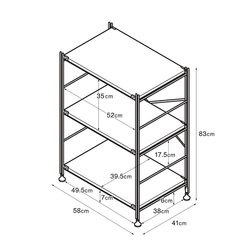 Stainless steel unit shelf Stainless steel shelf set Small