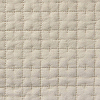 MUJI 洗いざらしの綿キルティングラグ 195×195cm ライトベージュ 洗いざらしの綿キルティングラグ | 無印良品
