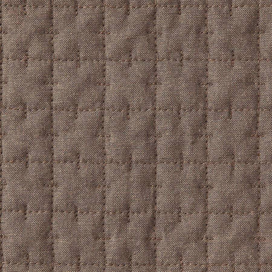 Washed cotton quilted rug [100×195cm] Brown