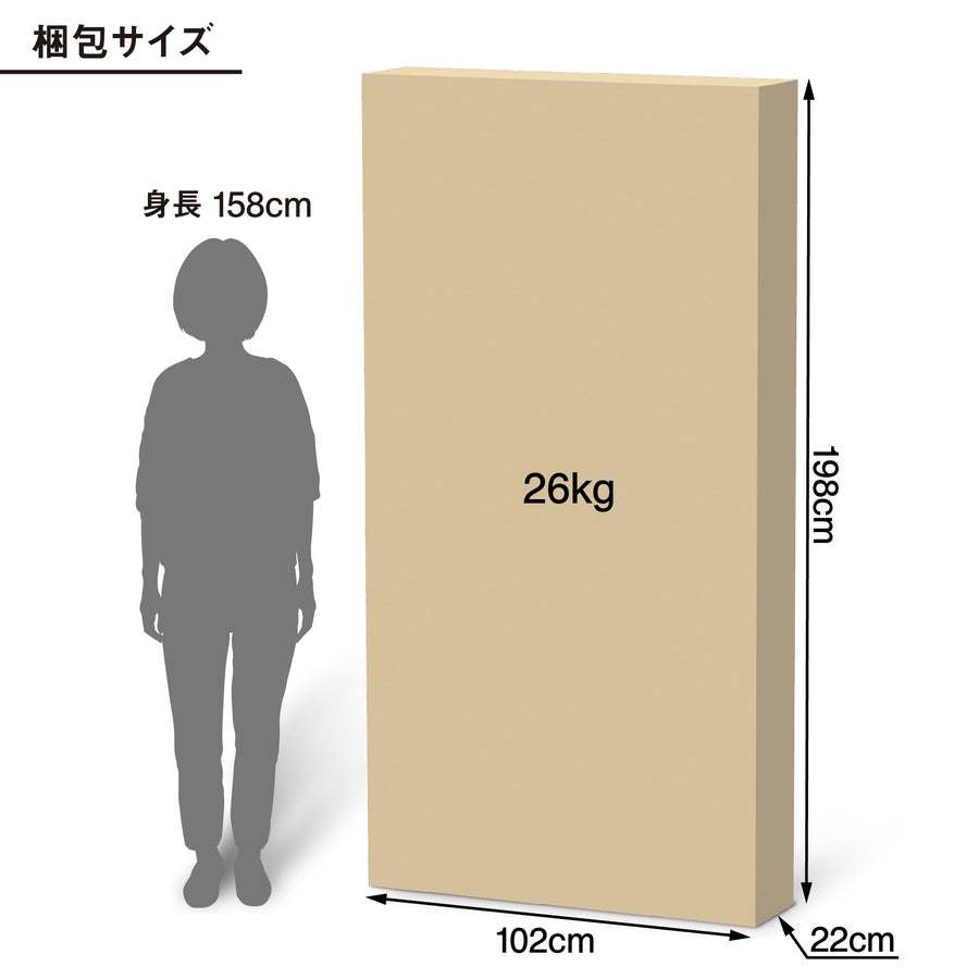 寝返りしやすく通気性のよいマットレス 超高密度ポケットコイル