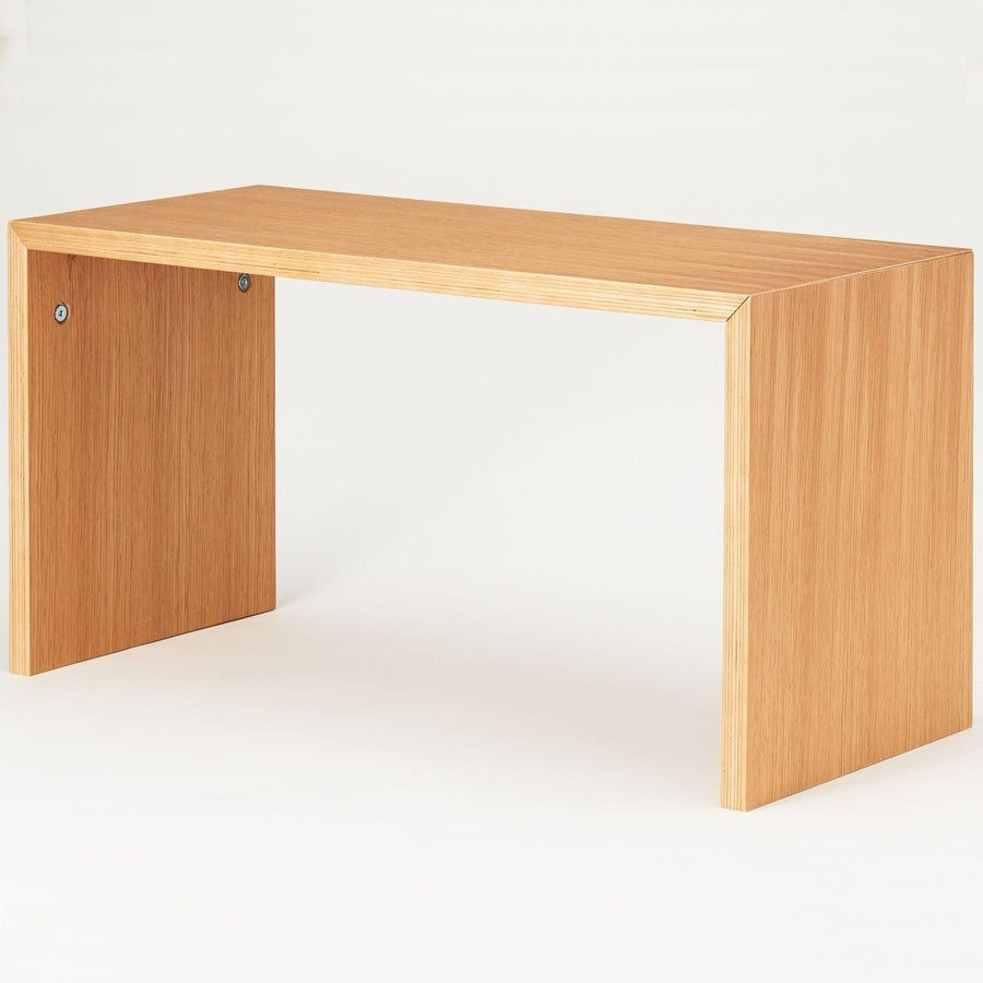 L-shaped furniture, laminated plywood, oak, width 70cm