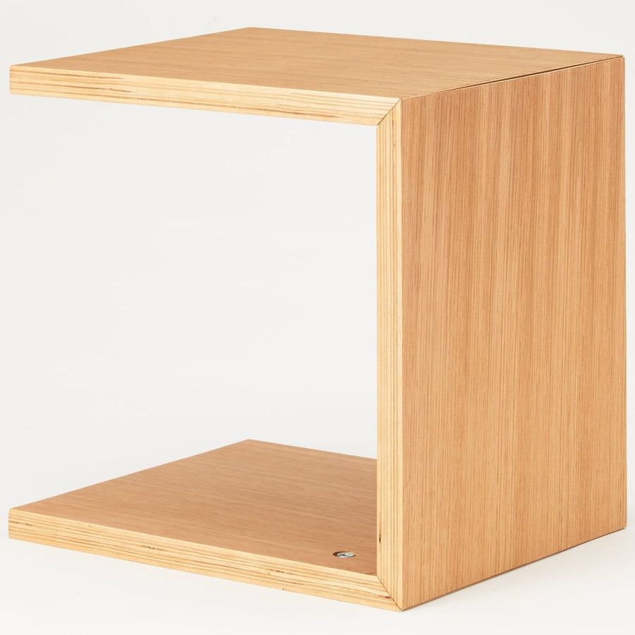 L-shaped furniture, laminated plywood, oak, width 35cm