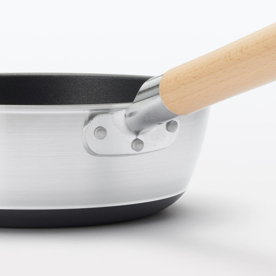 Deep non-stick frying pan that can also be used as a pot