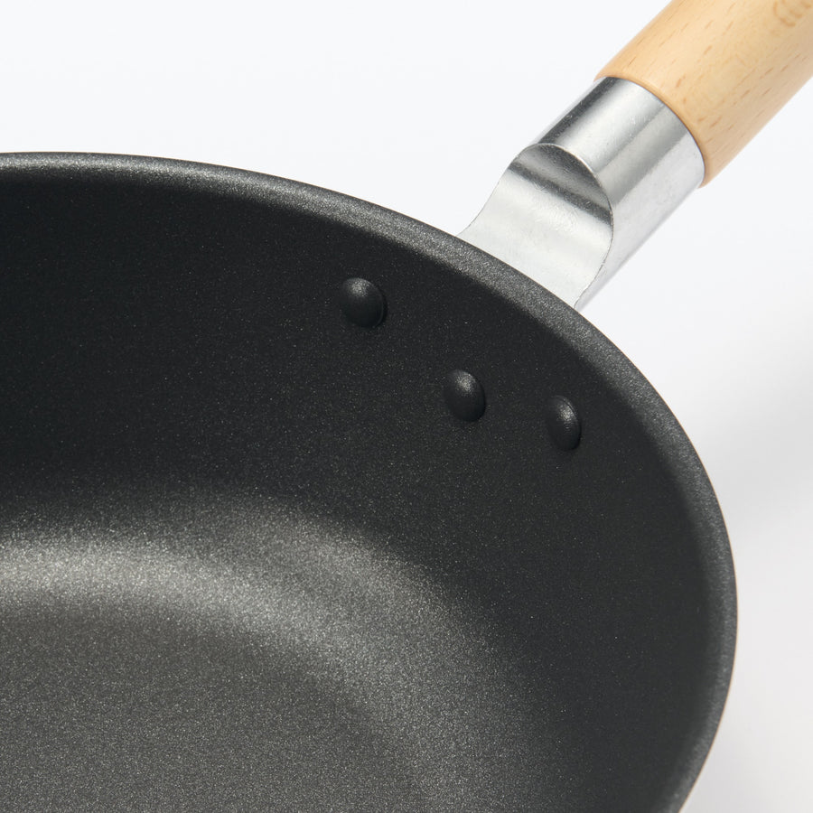 Deep non-stick frying pan that can also be used as a pot