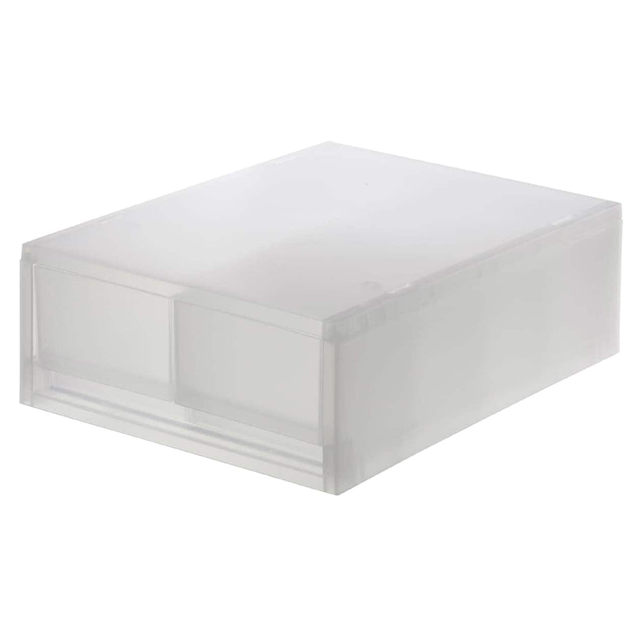 Polypropylene small item storage case, medium size, 2 drawers