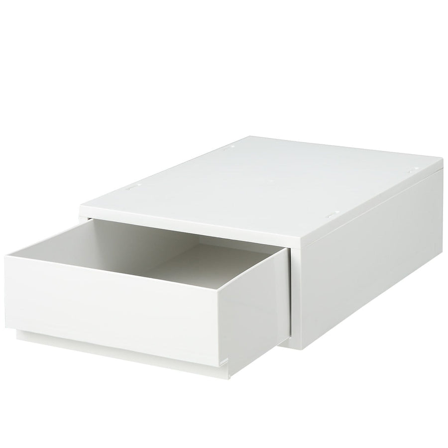 Polypropylene small item storage case, medium, white gray