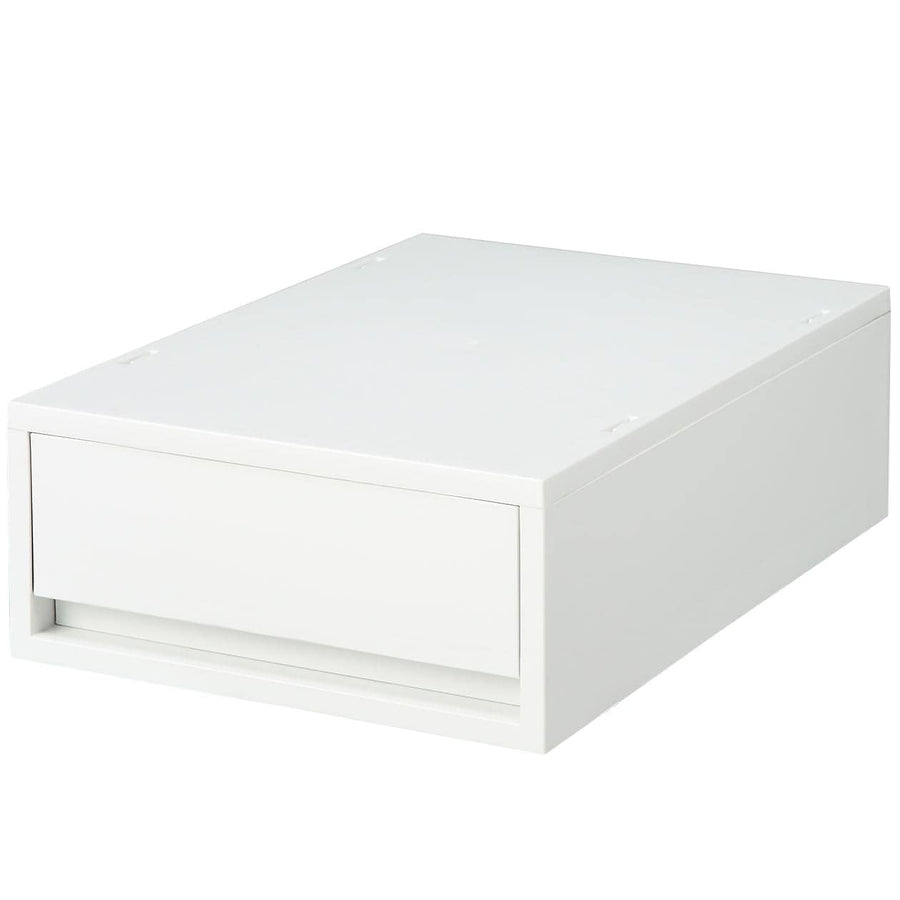 Polypropylene small item storage case, medium, white gray