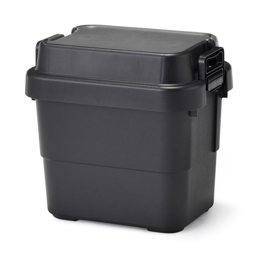 Recycled polypropylene heavy duty storage box, dark grey, mini