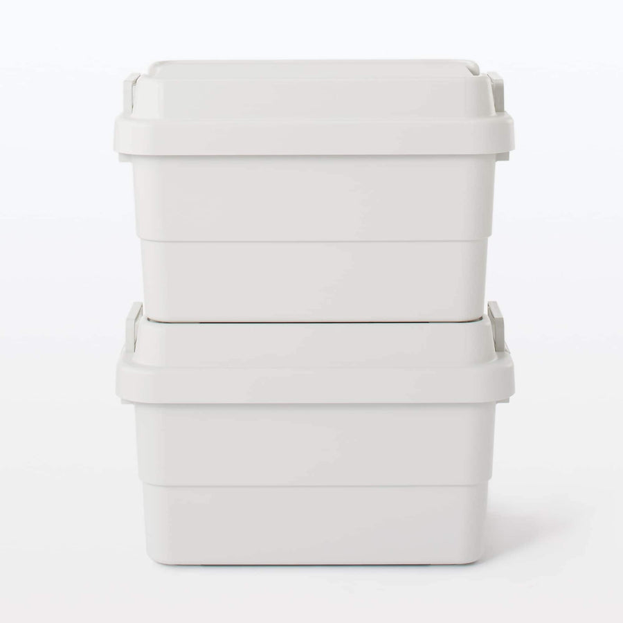 Large sturdy storage box made from recycled polypropylene