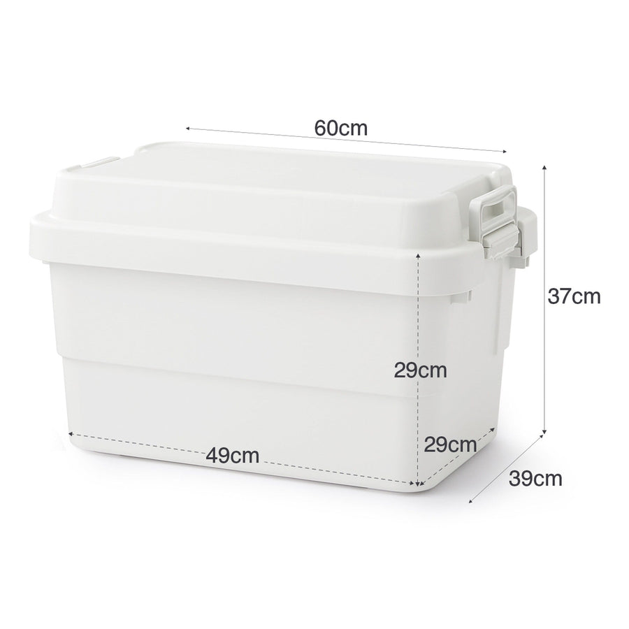 Large sturdy storage box made from recycled polypropylene