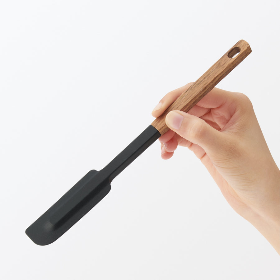 Silicone Slim Spatula with Wooden Handle