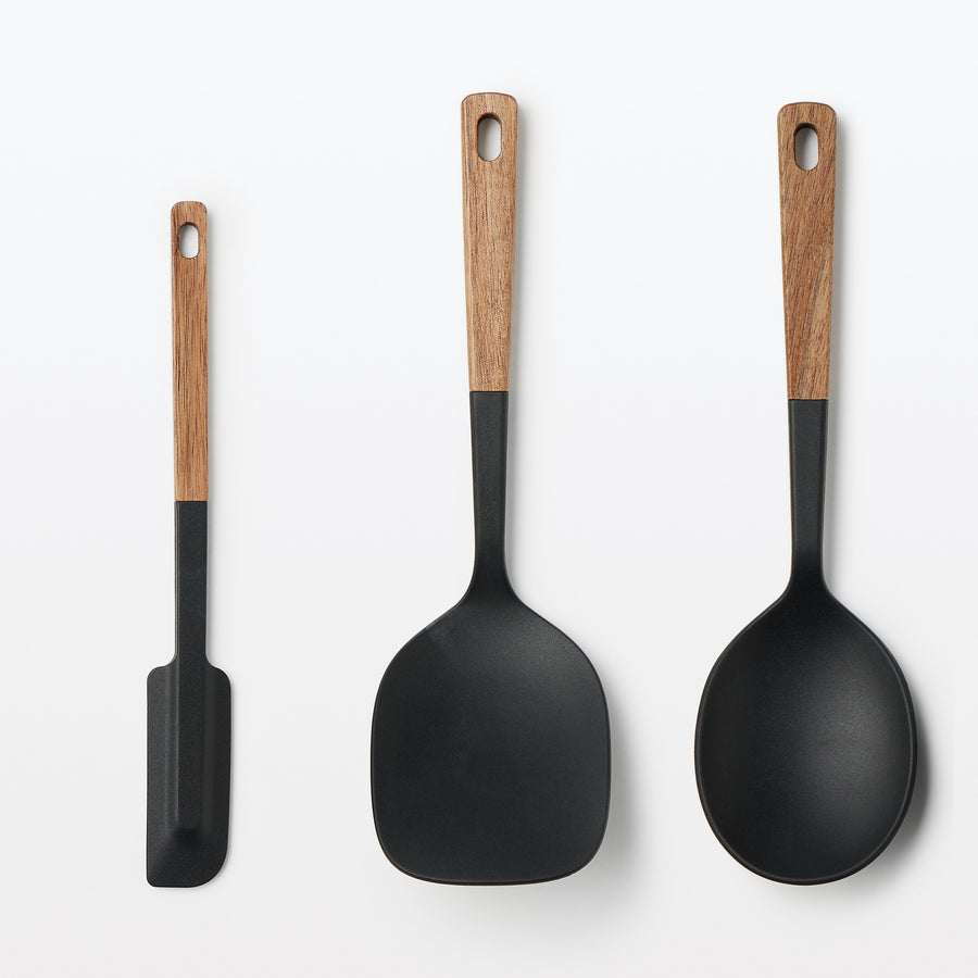 Silicone Slim Spatula with Wooden Handle