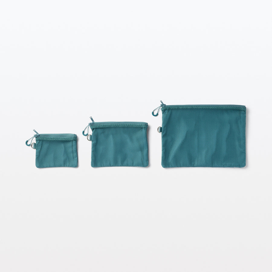 Polyester double zipper case