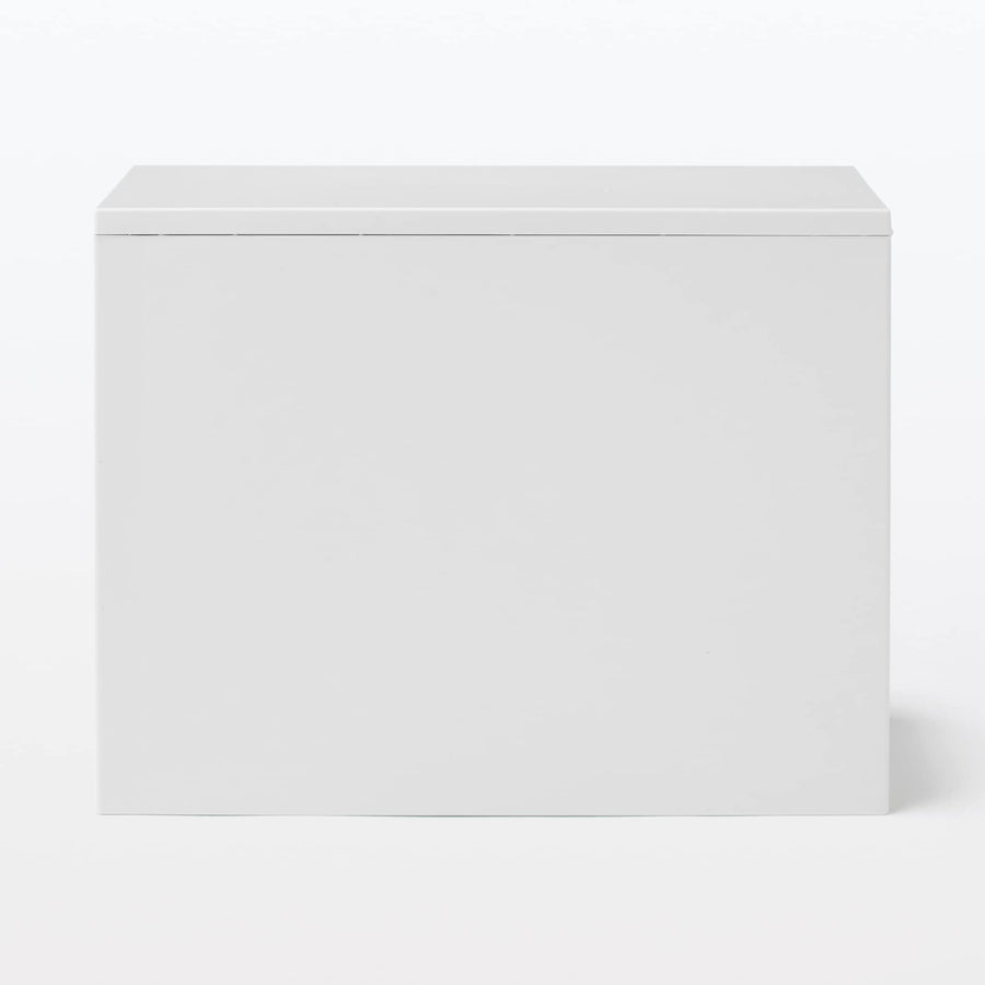 Recycled polypropylene storage unit, extra large, white/grey