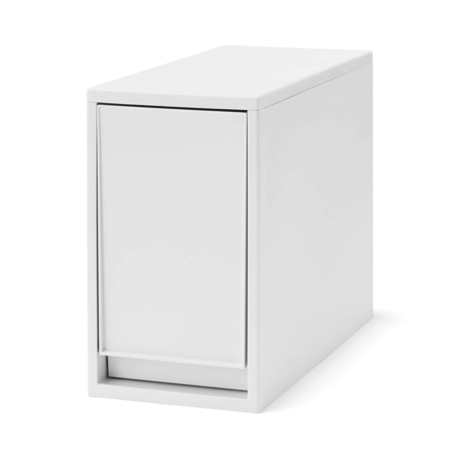 Recycled polypropylene storage unit, extra large, white/grey