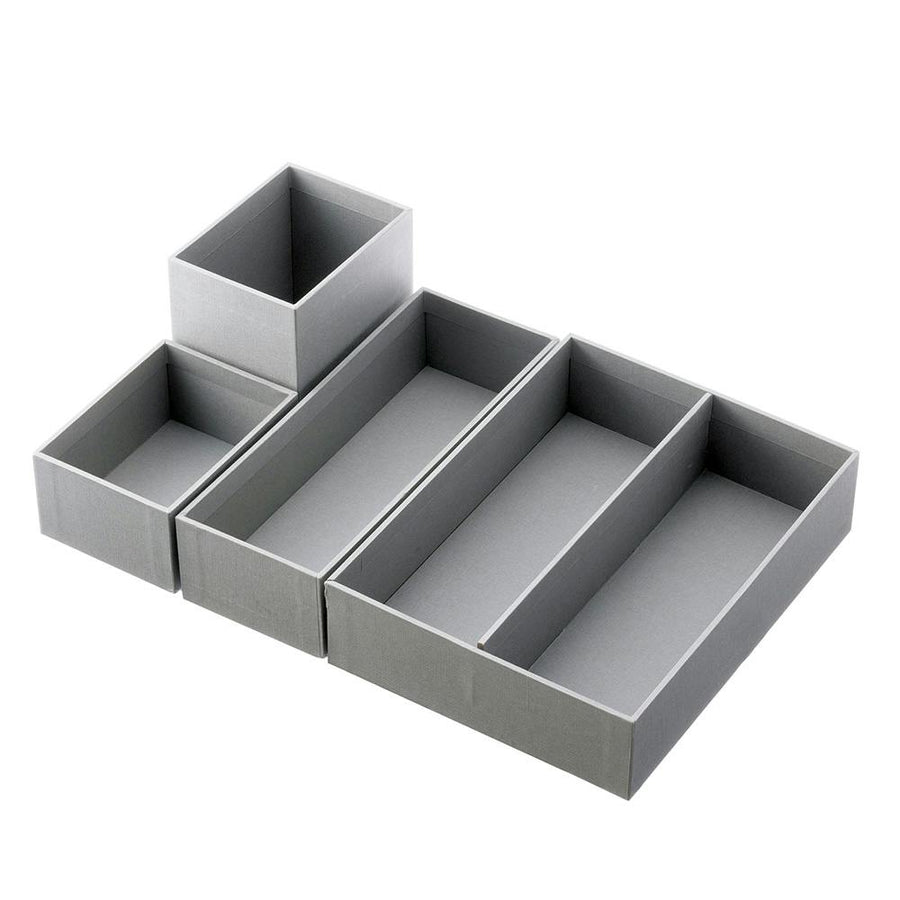 Stackable small storage box, grey