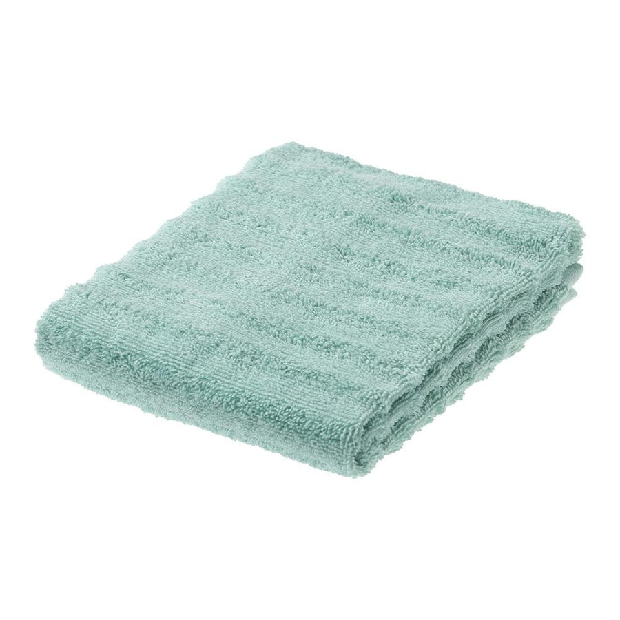 Fluffy Dobby Border Face Towel, Turquoise Blue