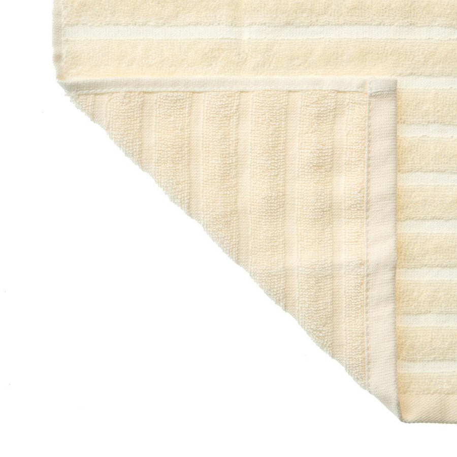 Quick-drying dobby border face towel, ivory