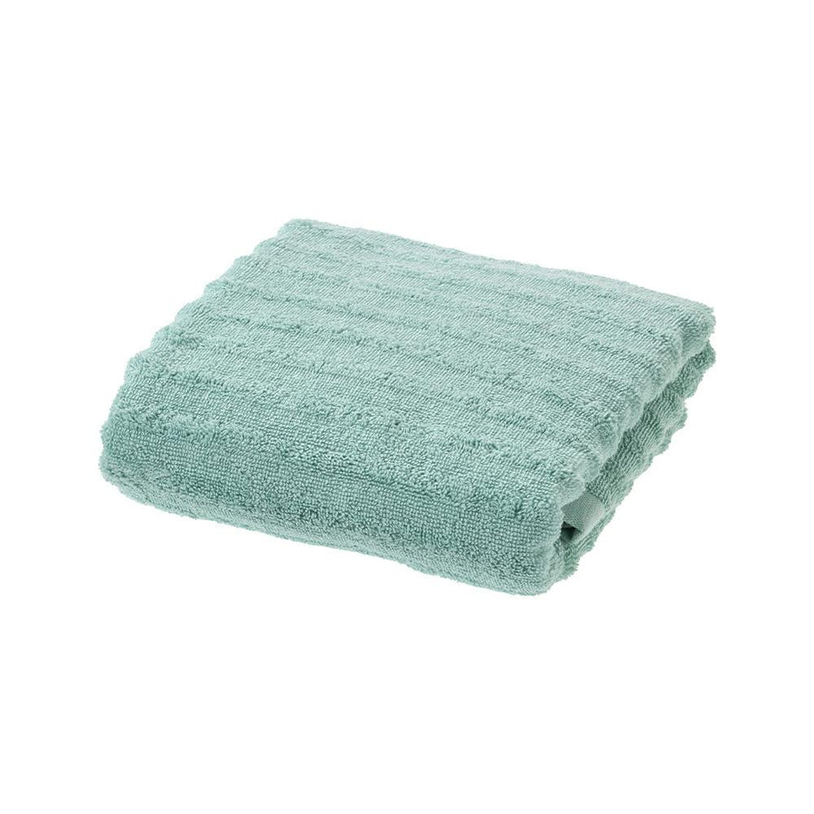 Fluffy Dobby Border Bath Towel, Turquoise Blue