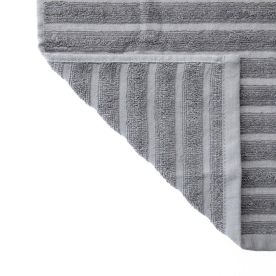 Quick-drying dobby border bath towel, grey