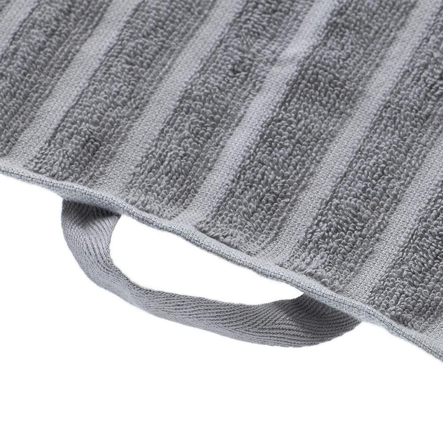 Quick-drying dobby border bath towel, grey