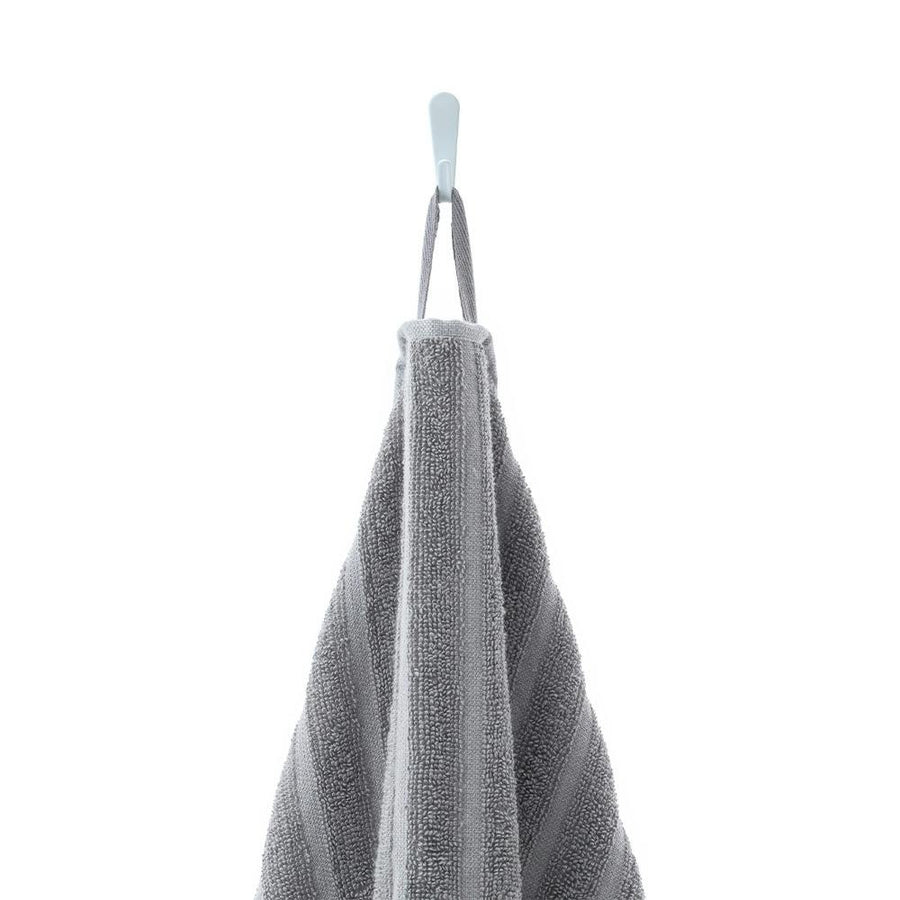 Quick-drying dobby border bath towel, grey