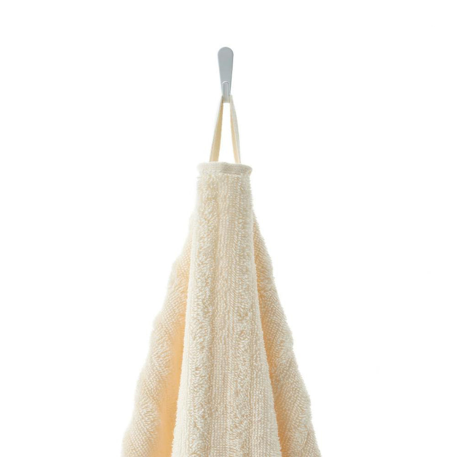 Fluffy Dobby Border Large Bath Towel Ivory