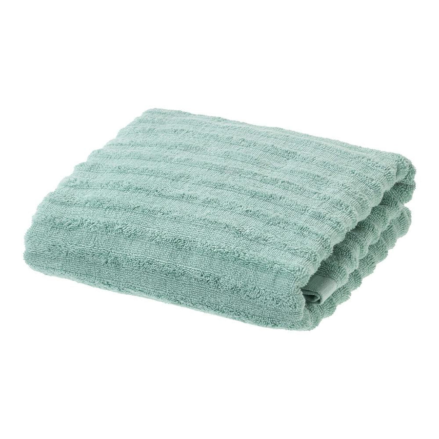 Fluffy Dobby Border Large Bath Towel Turquoise Blue