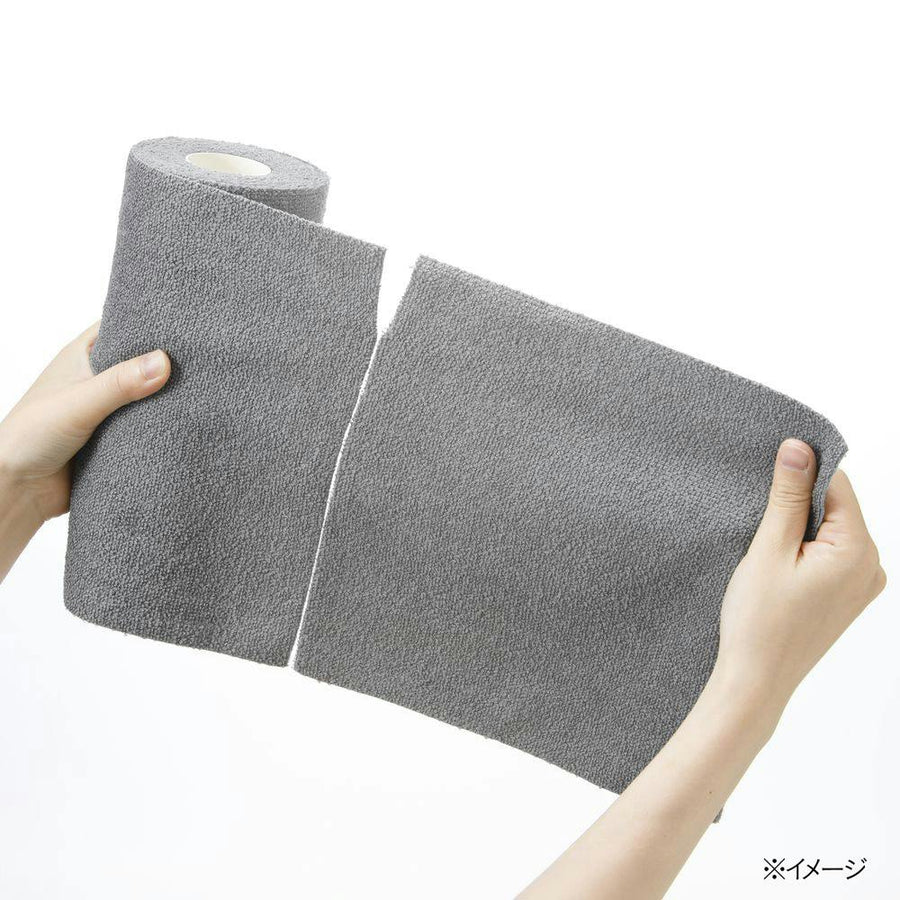 Microfiber roll cloth 30 cuts Grey 22 x 22 cm