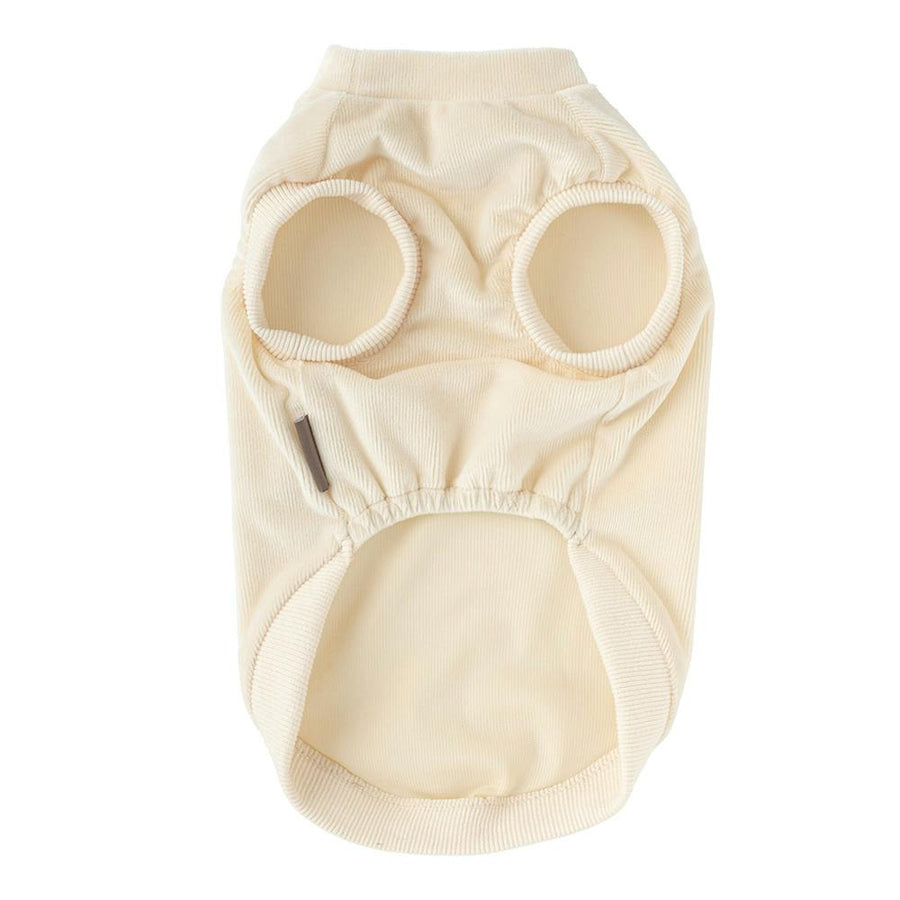 Corduroy cut and sew, cream, FL size, pet clothes (dog clothes)