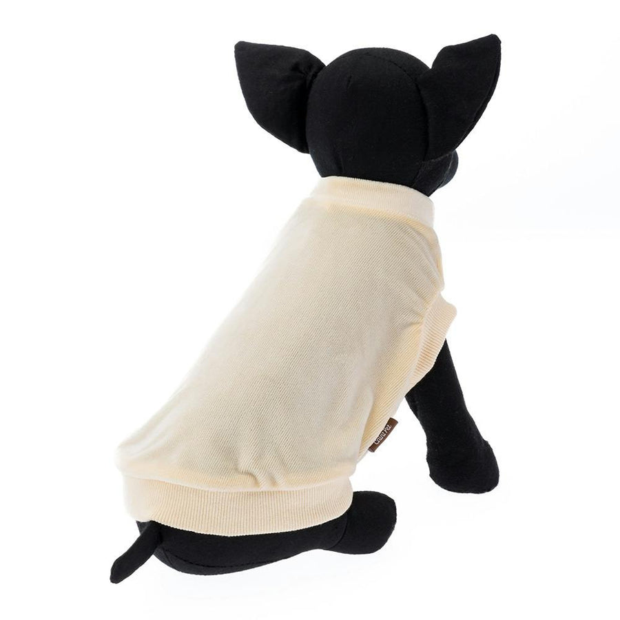 Corduroy cut and sew, cream, FL size, pet clothes (dog clothes)