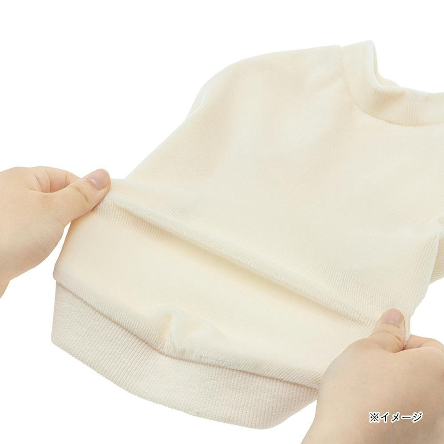 Corduroy cut and sew, cream, FL size, pet clothes (dog clothes)