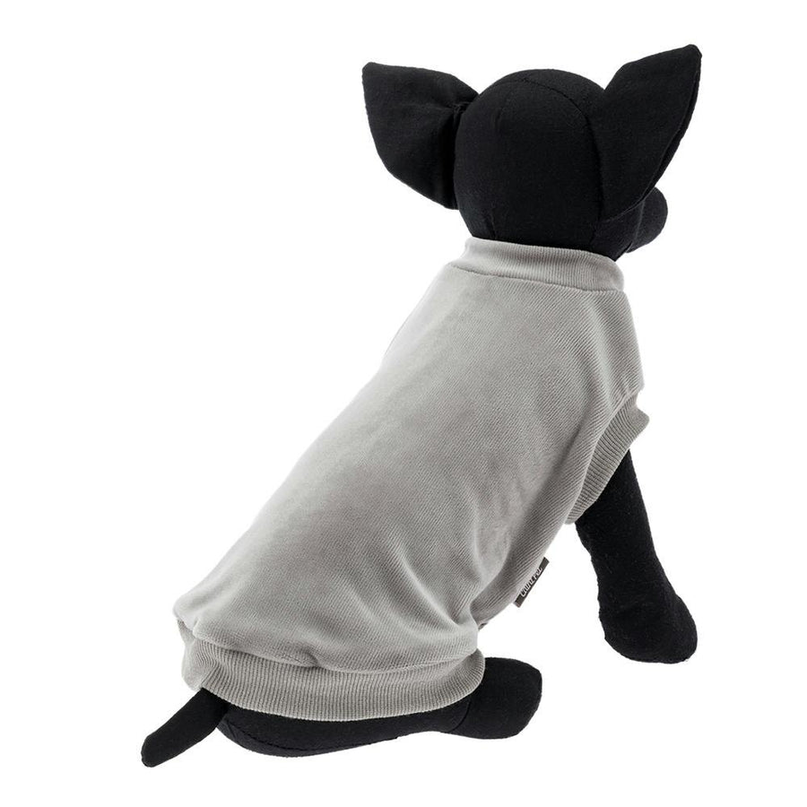 Corduroy cut and sew, gray, SD size, pet clothes (dog clothes)