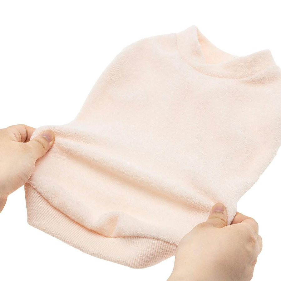 Towel cut and sew, pink, size S, pet clothes (dog clothes)