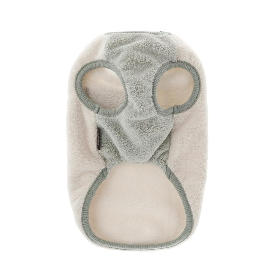 Beige fleece cut and sew with pockets, MD size, pet clothes (dog clothes)