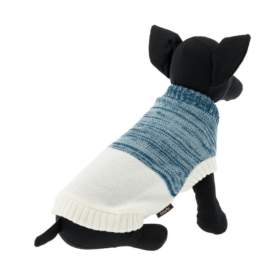 Switch knit, light blue, MD size, pet clothes (dog clothes)