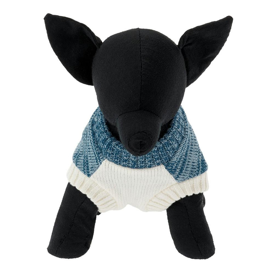 Switch knit, light blue, MD size, pet clothes (dog clothes)