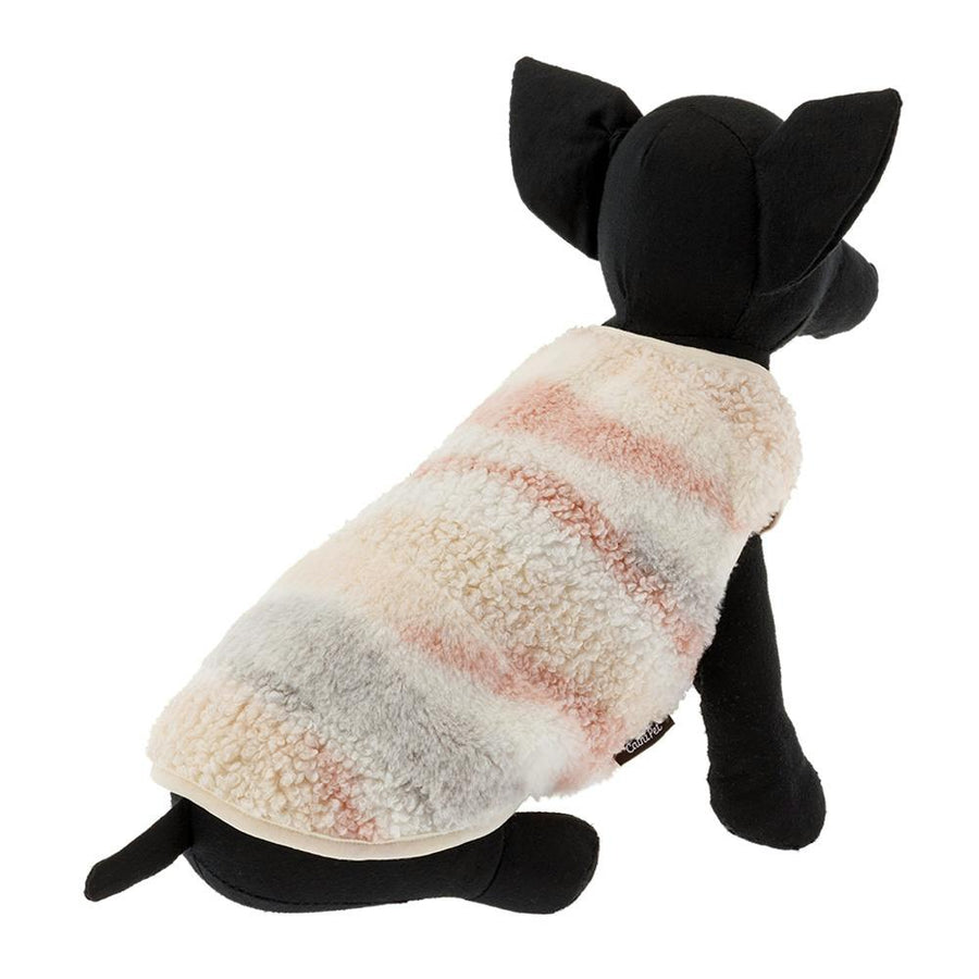 Mixed boa cut and sew, pink, size L, pet clothes (dog clothes)