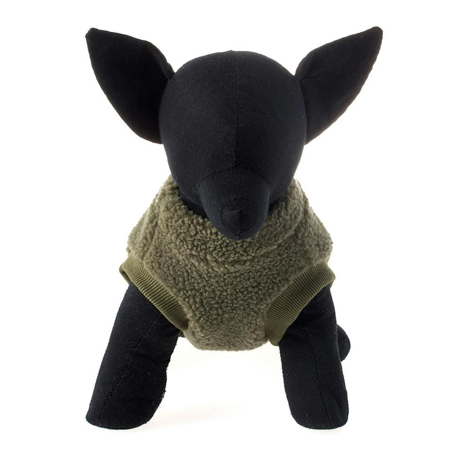 One-point boa trainer, green, size L, pet clothes (dog clothes)