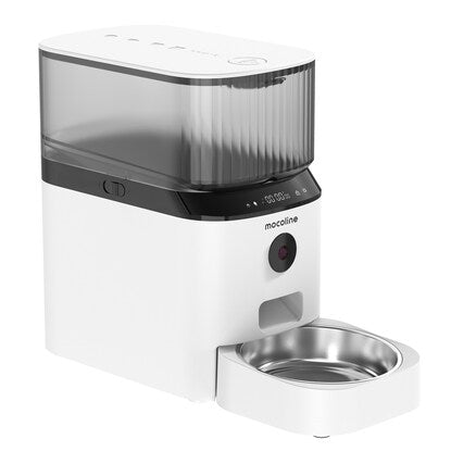 Automatic pet feeder with camera, operated by app (MCFD-01CW)