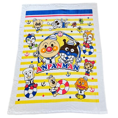 アンパンマンのお昼寝ケット（マリン/イエロー）