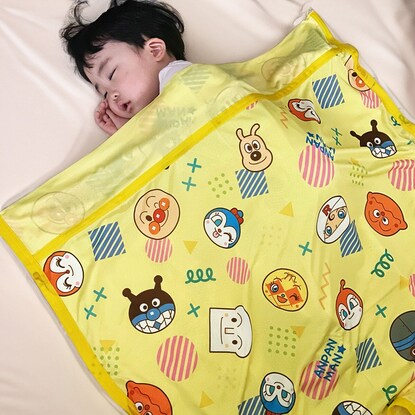Anpanman cooling blanket (face/yellow)