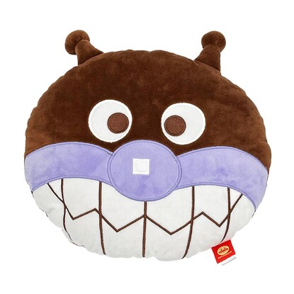 Baikinman face-shaped cushion