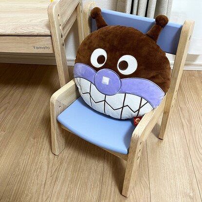 Baikinman face-shaped cushion