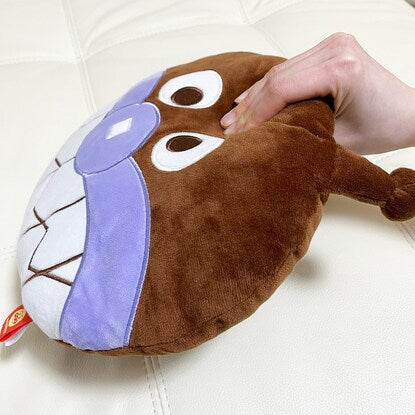 Baikinman face-shaped cushion