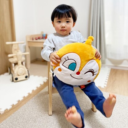 Dokin-chan's face-shaped cushion