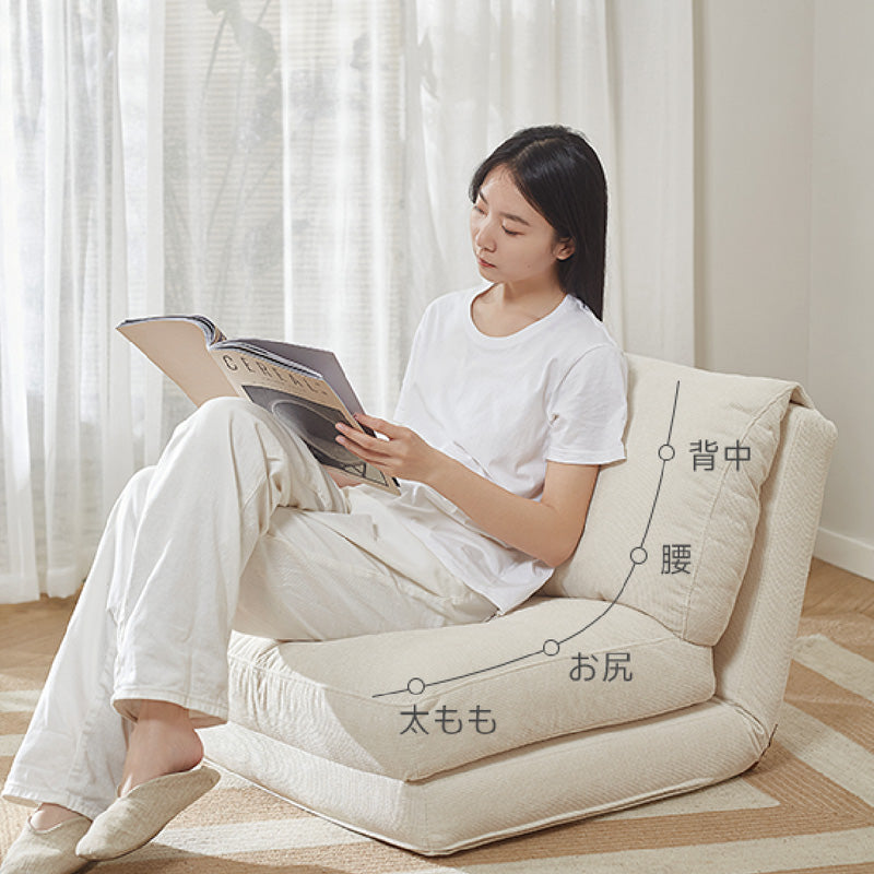 Folding reclining sofa