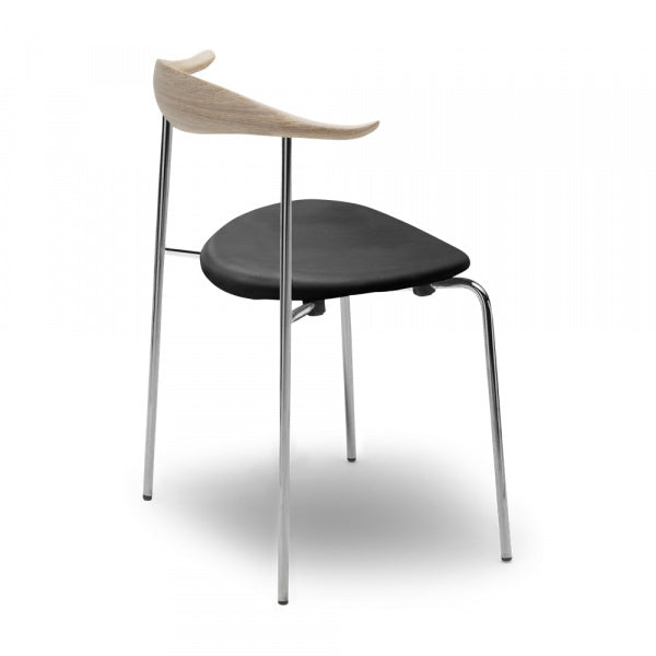 CH88P Chair, Oak, Soap Finish, THOR301, Stainless Steel Legs